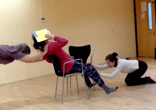 Three Dancers, Two Chairs (Library Dance workshop)