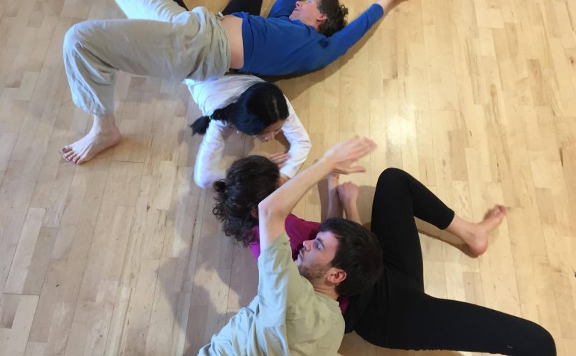 On Sunday 17 March 2019, we held a silent jam (dance session) for #contactimprovisation at #Oxford Contact Dance. Featured in these photos: Yi Qing (white top), Max (patterned top), Andrew (blue top), Silia (maroon top). All photos by Piotr Znamierowski. Thanks Piotr. Taken at Oxford University Club in Oxford, UK